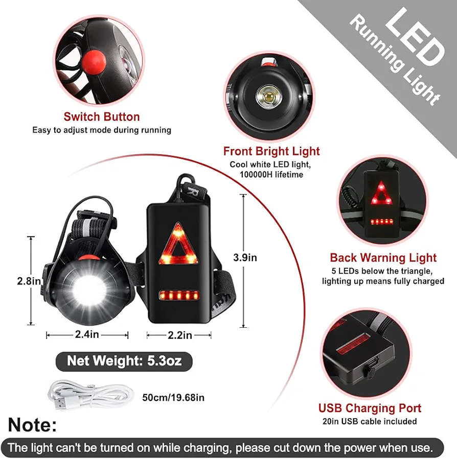 چراغ سینه شارژی OUTDOOR SPORTS CHEST LAMP 5508