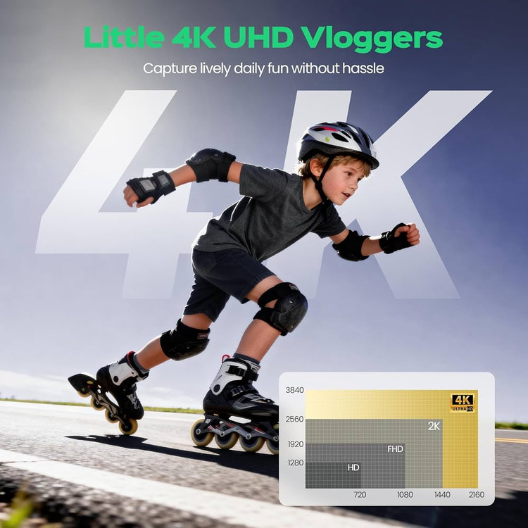 دوربین دیجیتال کامپکت 4K Autofocus | دوربین عکاسی و فیلمبرداری 64 مگاپیکسل با زوم 16X
