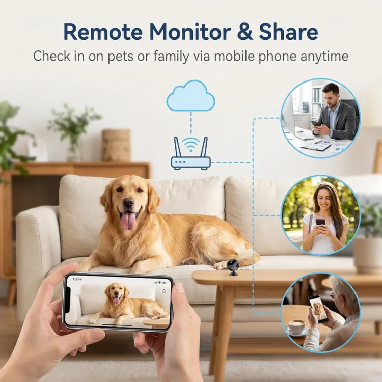 دوربین امنیتی بیسیم A9 V380 PRO Livager Wireless Security Camera