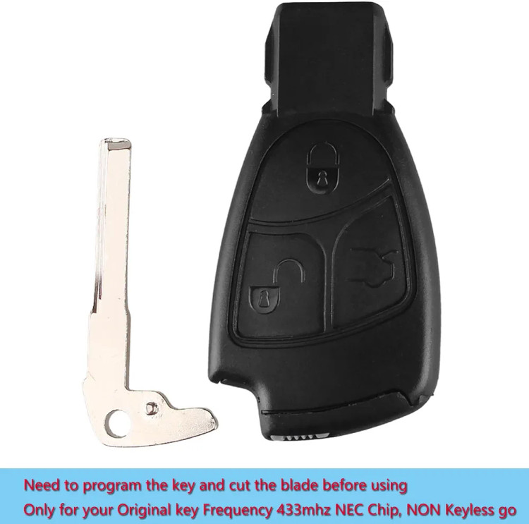 ریموت کلید یدک Heart Horse 433MHz مخصوص خودروهای مرسدس بنز C-Class، E-Class، B-Class، ML، S، CLK
