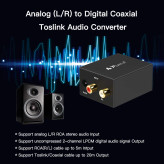 PORTTA. N3ACATD مبدل دیجیتال به آنالوگ صدا (DAC) اپتیکال و کواکسیال مدل B00DHPHIJQ