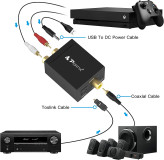 PORTTA. N3ACATD مبدل دیجیتال به آنالوگ صدا (DAC) اپتیکال و کواکسیال مدل B00DHPHIJQ
