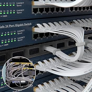 کابل شبکه Ethernet هشت متری سفید کابل LAN مناسب مودم، روتر و تجهیزات شبکه