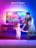 نوار LED بکلایت تلویزیون KANTUTOE مدل SSG-104| ۵ متری RGB با Bluetooth و ریموت