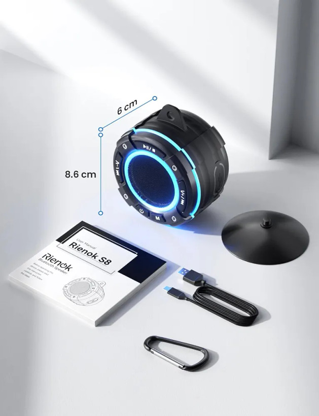 اسپیکر بلوتوثی ضد آب RIENOK S8