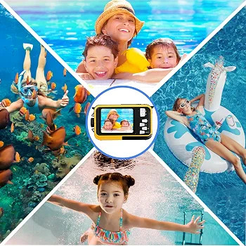 دوربین دیجیتال QUNVAL ضد آب 2.7K 48MP Full HD