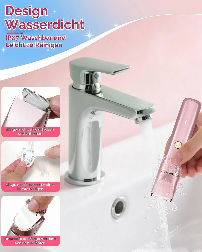 ماشین اصلاح و تریمر بانوان Bg610pk اصلاح بدن، بیکینی و نواحی حساس