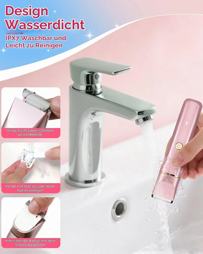 ماشین اصلاح و تریمر بانوان Bg610pk اصلاح بدن، بیکینی و نواحی حساس