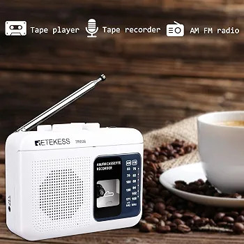 پخشکننده کاست و رادیو Retekess TR606 قابل حمل، ضبط صدا