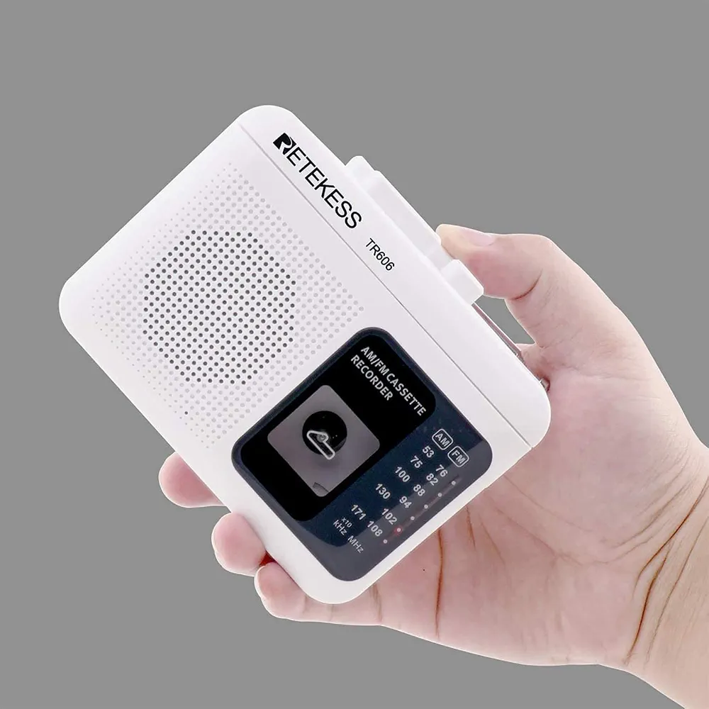 پخشکننده کاست و رادیو Retekess TR606 قابل حمل، ضبط صدا