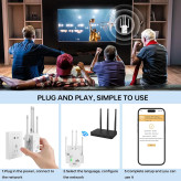 تقویتکننده WiFi AILKIN 1200Mbps دو بانده ۲.۴G/۵G
