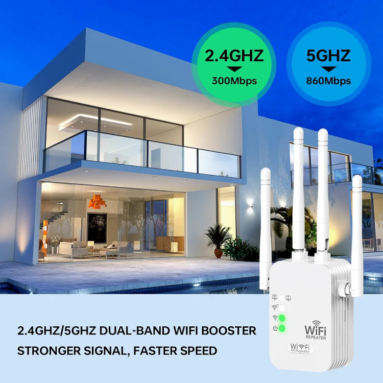 تقویتکننده WiFi AILKIN 1200Mbps دو بانده ۲.۴G/۵G