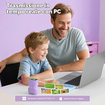 میکروسکوپ دیجیتال کودک 1000×قابلحمل و آموزشی