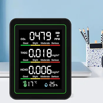 دستگاه سنجش کیفیت هوا Eujgoov ZN MT11مانیتور 5 در 1