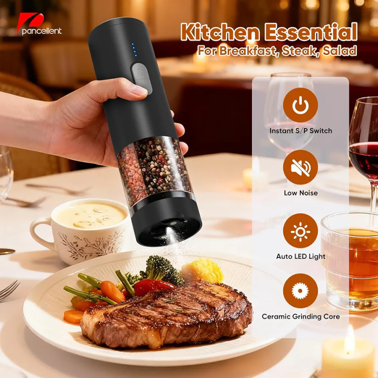 آسیاب نمک و فلفل برقی شارژی Y8 Electric Salt Pepper Grinder