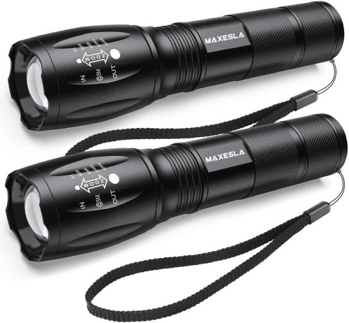 چراغقوه LED زومدار Maxesla _R5_T6مدل 2 Pack