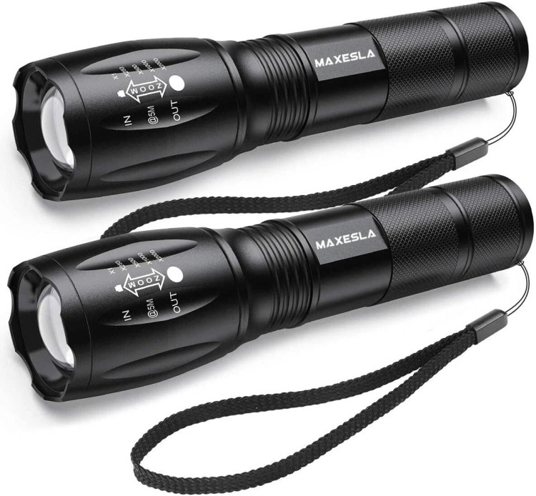 چراغقوه LED زومدار Maxesla _R5_T6مدل 2 Pack