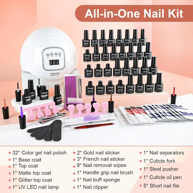 ست لاک ژل حرفهای با 32عدد لاک JODSONE. JODSONE kit32