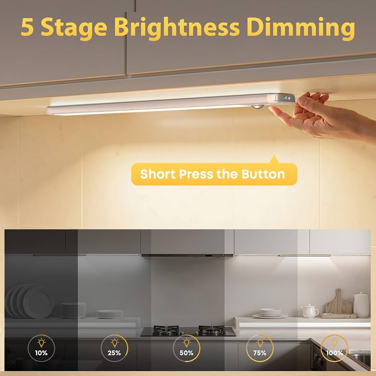 چراغ LED زیر کابینتی با سنسور حرکتی۲عددی TANSOOL