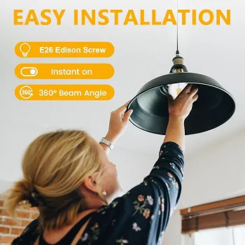لامپ LED فیلامنتی برای لوستر G125 ترکیب نورپردازی دکوراتیو و طراحی مدرن G125 LED Filament Bulb