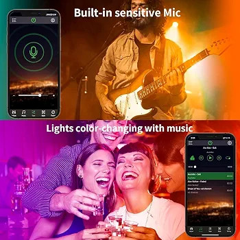 ریسه 10متری LED RGB هوشمند KSIPZE نورپردازی رنگارنگ برای اتاق و دکوراسیون با کنترل از راه دورLED Strip Lihgt Model Number: ST51_K2410