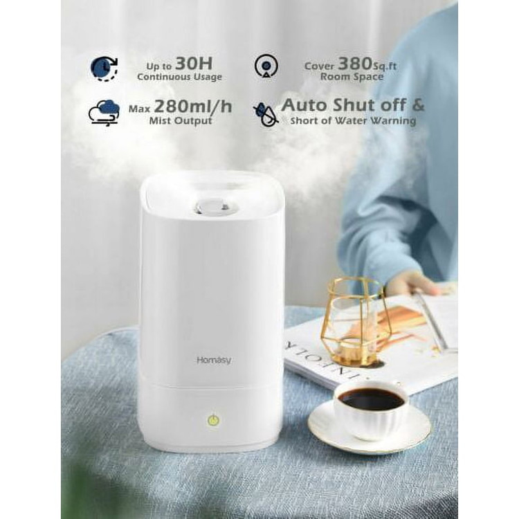 دستگاه بخور سرد Homasy HM421A رطوبترسان قدرتمند با مخزن ۴.۵ لیتری