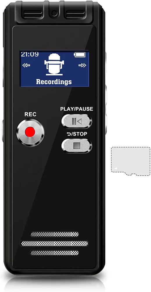 ظبت کننده صدای دیجیتال اصلی  16 گیگابایت حافظه داخلی وه تا 64GB رم  کاربردی برای ثبت صدا