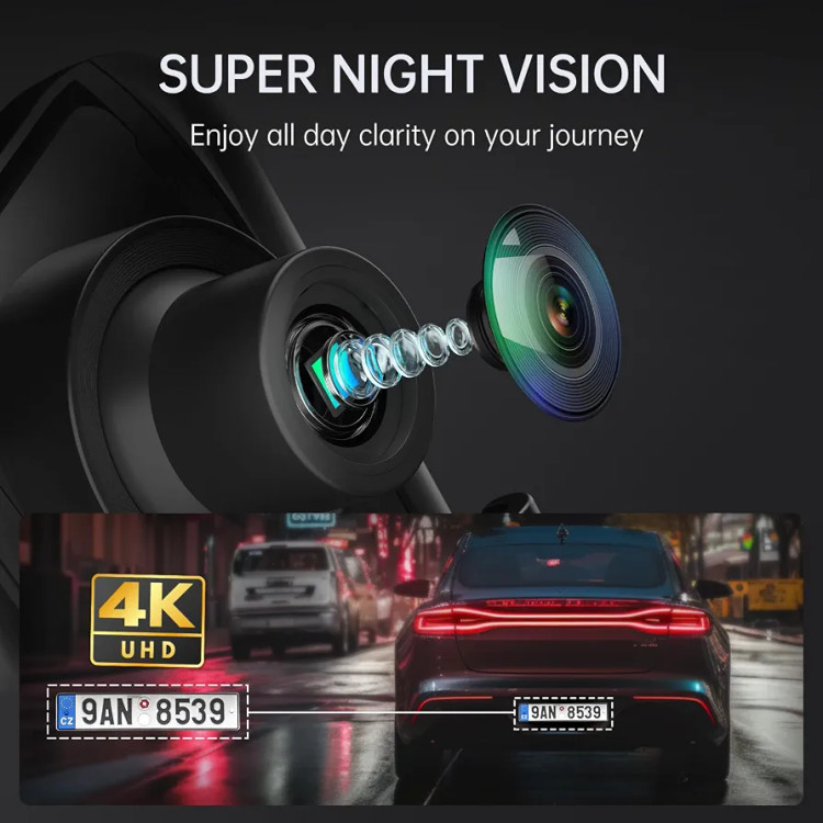 دوربین ثبت وقایع خودرو VanTop Discovery H610 آینه هوشمند با دوربین جلو و عقب